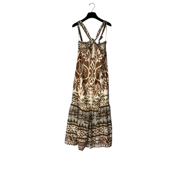 Anthropologie Vineet Bahl Printed Halter Keyhole  Maxi Dress Size XS BNWT - Picture 1 of 14